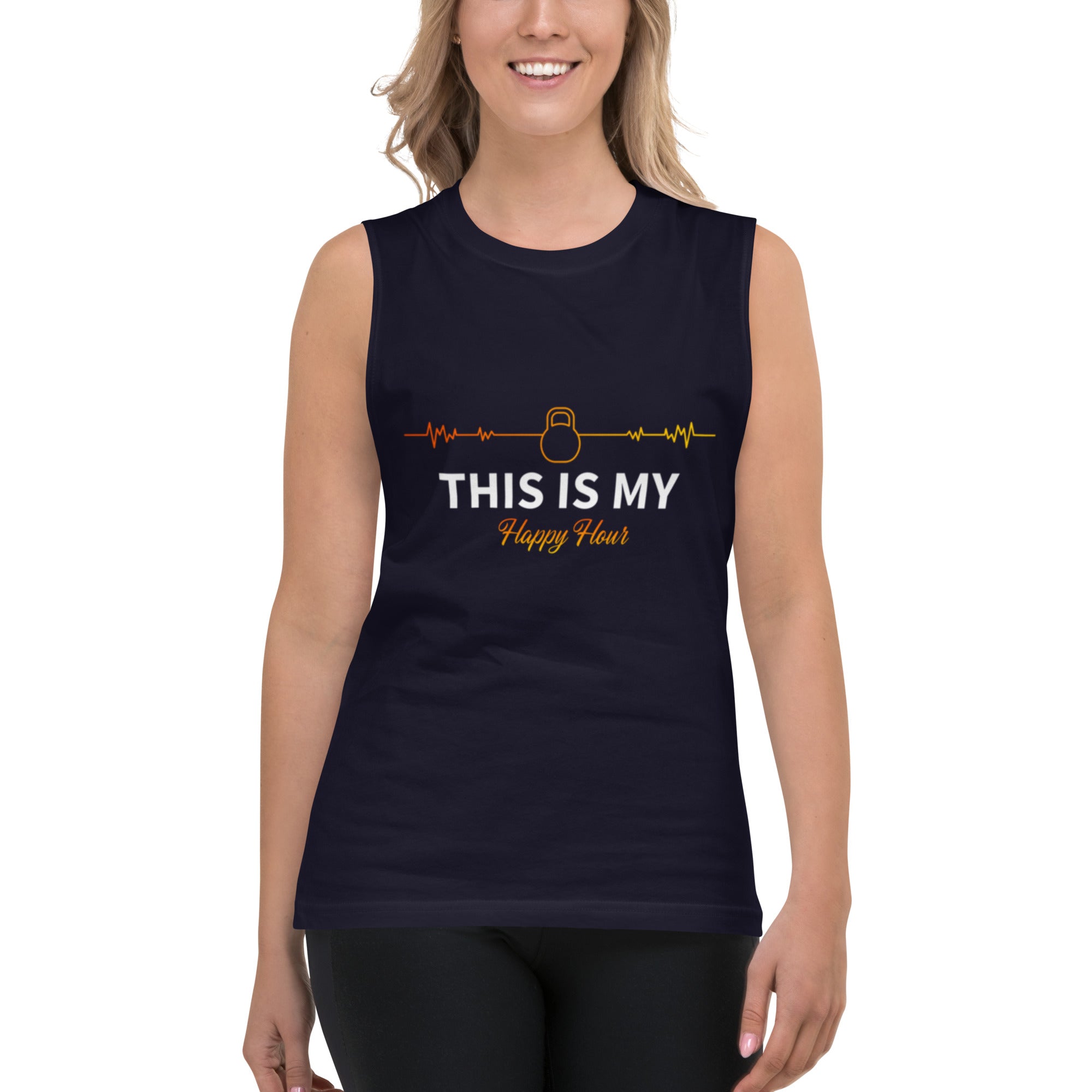 Happy Place Muscle Tank | Available in 2 colors